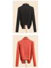 Women's Mulberry Silk Wool Fleece-Lined Warm Base Layer, Mid-High Neck, Autumn/Winter 2025 Collection
