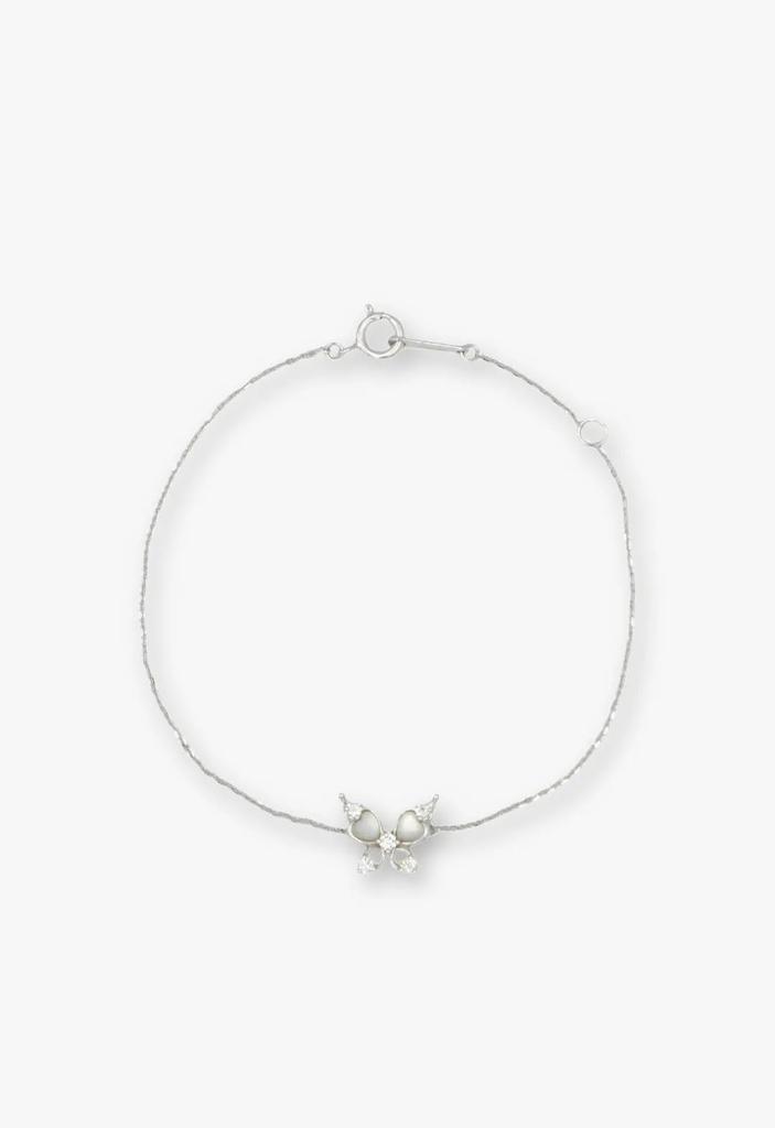 [Anna Sui] Shell Butterfly Motif Silver Bracelet SAUB0140LSMP