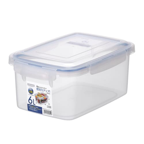 Iwasaki Industrial Lastroware SL Jumbo Case, Large Capacity, 6 Liter, Airtight, Antibacterial, Made in Japan, Plastic Rice Storage Container, 5kg Capa