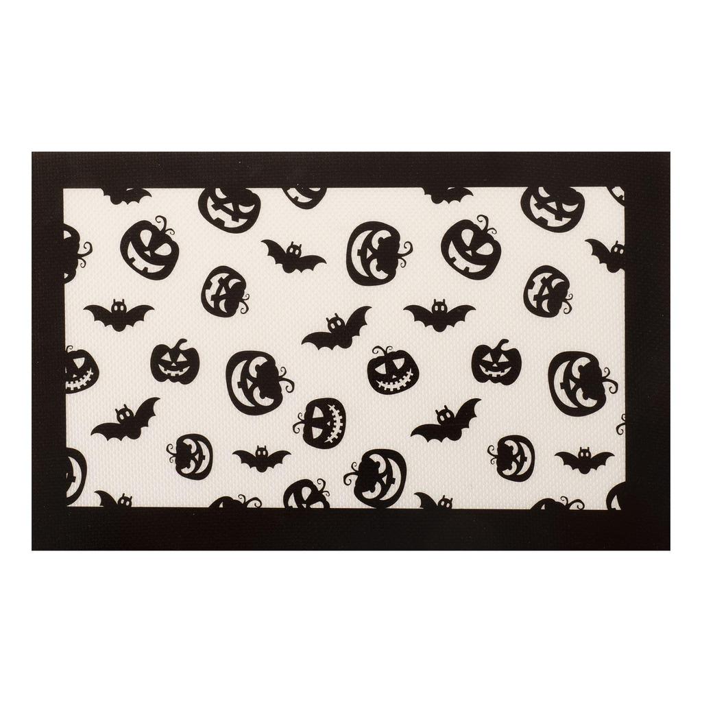 Silikon Bakematte med Juletema Sklisikker Fondantmatte Kjøkkenbenkmatte for Paideig Pizza og Kjeks Ovnskakeformmatte