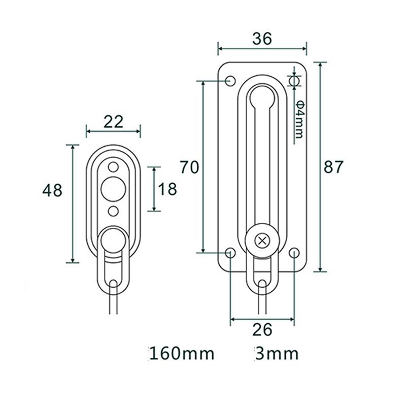 Stainless Steel Anti-Theft Door Chain Lock Hotel High Security Chain Restrictor