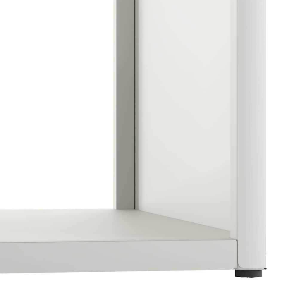 Firewood Rack White 40 x 40 x 40 cm Cold Rolled Steel