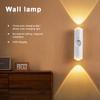 Vivid RGB Sunset Lamp Wireless Motion Sensor Magnetic Rechargeable Warm Glow for Stair Cabinet Hallway Room Decor Wall Light