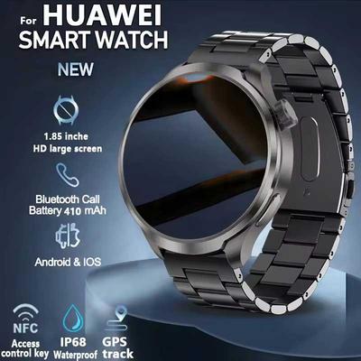 2025 Neue Militär-Sport-Smartwatches für Männer 1,85 AMOLED-Bildschirm Kompass Höhenmesser Herzfrequenz Blutdruck NFC Bluetooth-Anruf Smartwatch