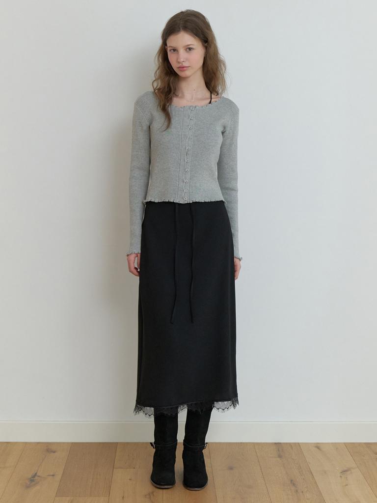 Liel Oly Lace H Skirt (Black)