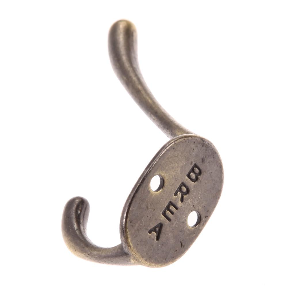 Vintage Coat Hooks Zinc Alloy Cloth Coat Bag Hat Hanging Hooks Clothes Hook for Key Towel Bags Hat