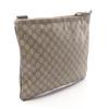 Used GUCCI GG Supreme Shoulder Bag 201446 PVC Coated Canvas Leather Beige Brown Used Unisex