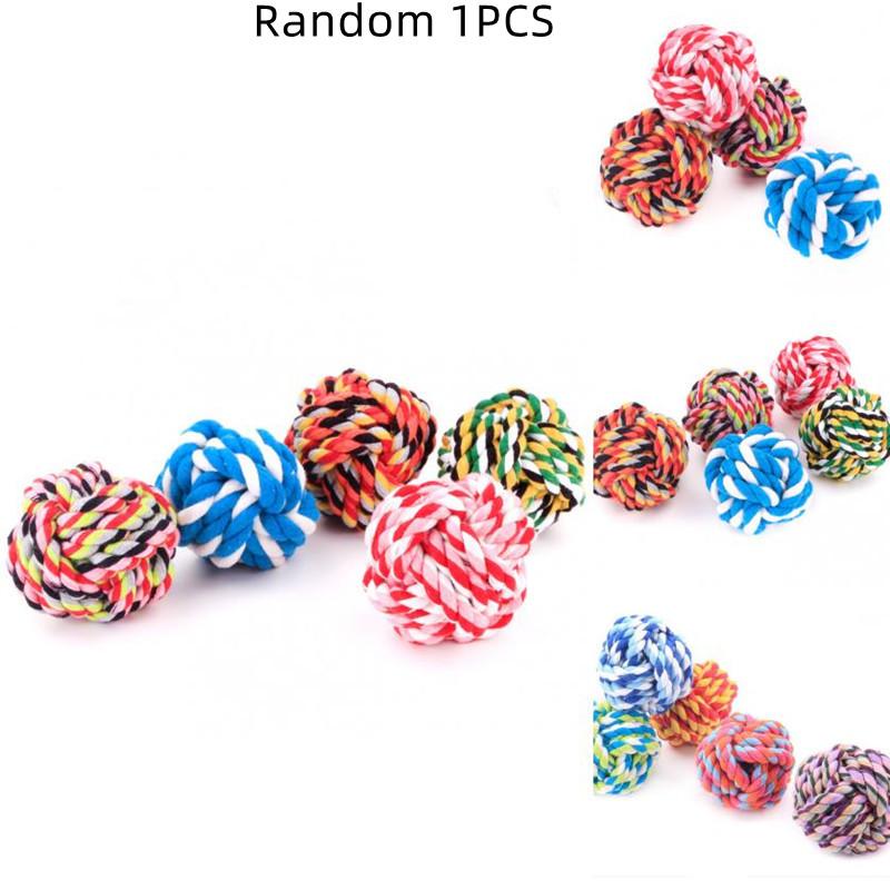 

Toy Pet Rope Handcrafted Cotton Rope Ball For Chewing And Entertainment Biting