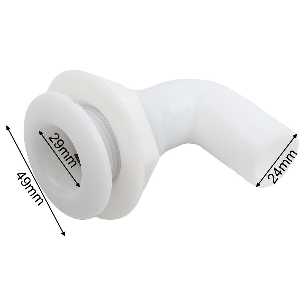 90° Boat Hose Pipe Elbow Bilge Pump Drain Bilge Drain Outlet Check Valve Marine Drainage Outlet Yacht Bilge Drainage Outlet
