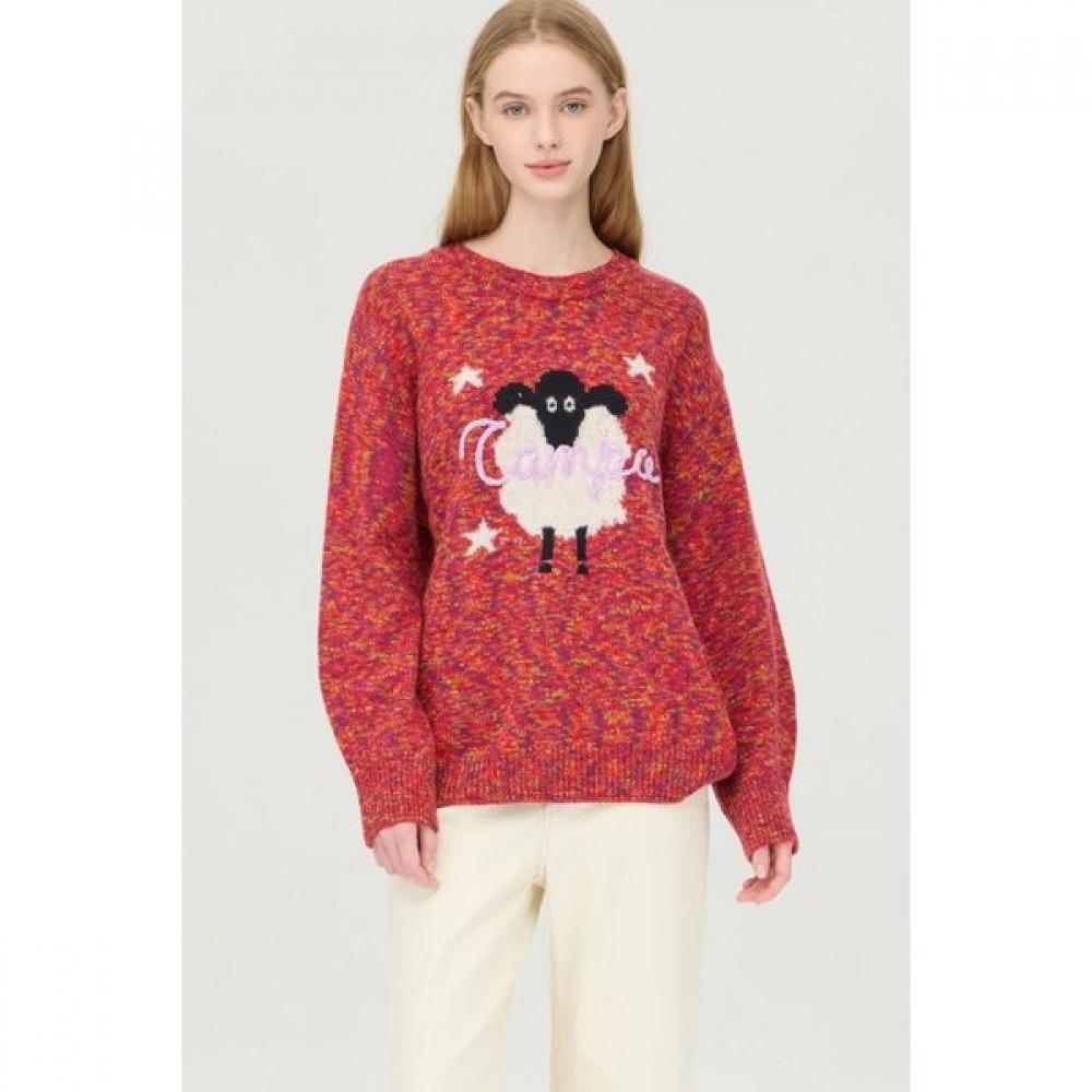 Benetton Jacquard Melange Knit Bakp53561