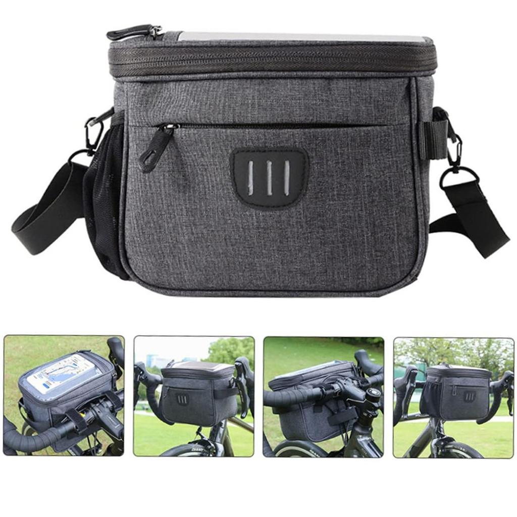 ESLNF Multi Functional Bag Large Capacity Fashion Handlebar Bag Balanced Easy To Install Cycling Bag