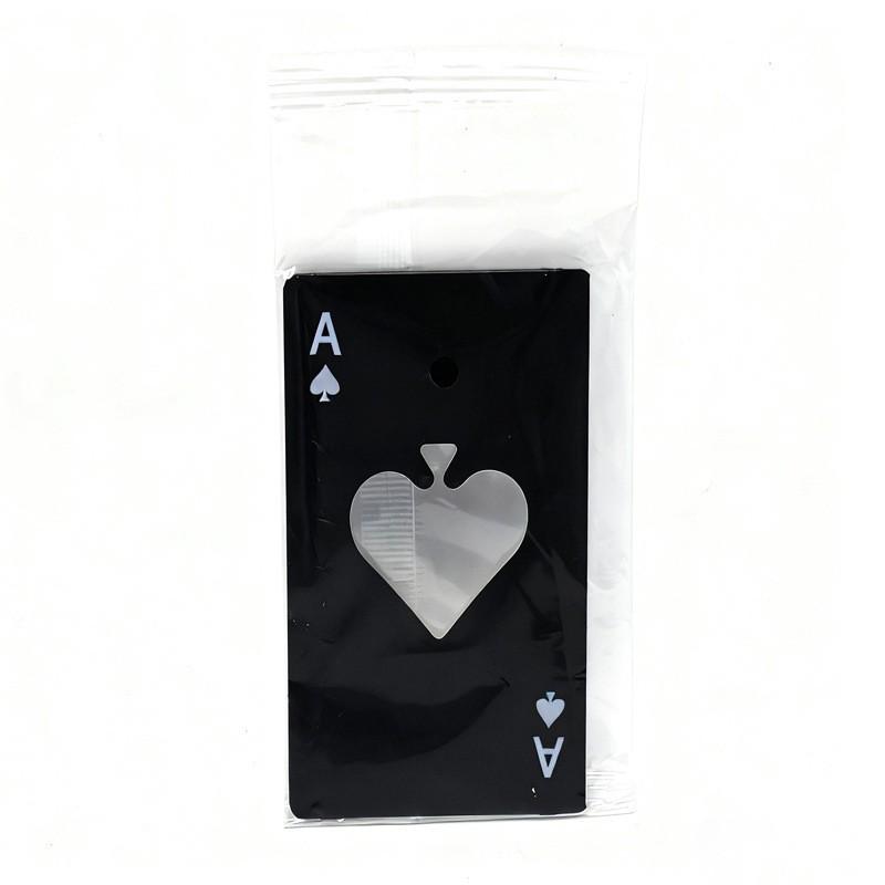 Stainless Steel Spade-A Card Style Bottle Opener