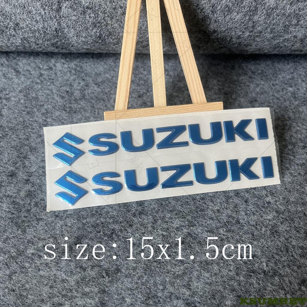 For Suzuki Motorcycle Sticker 3D Tank Decals Logo Emblem