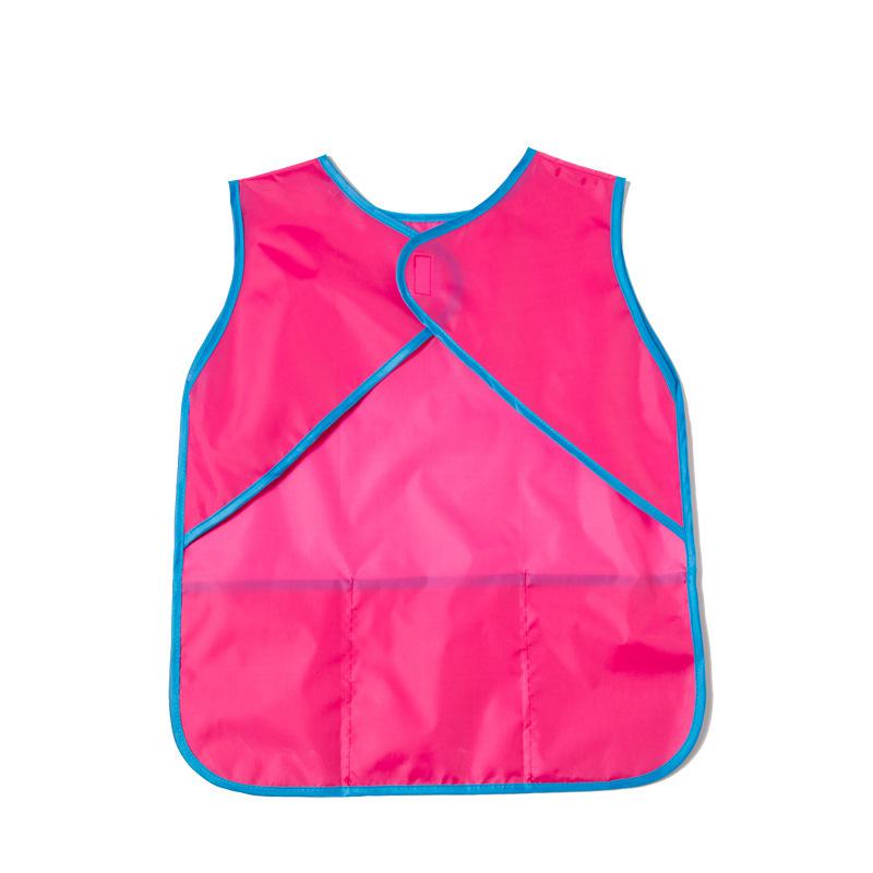 Tablier d'art à manches longues pour enfants avec poche et housse de protection pour aquarelle