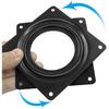 2 Pack Metal Lazy Susan Turntable, Mini Lazy Susan 4 Inch Swivel Plate for Model Base Crafts Stand Monitor Kitchen Table Cabinets, Black