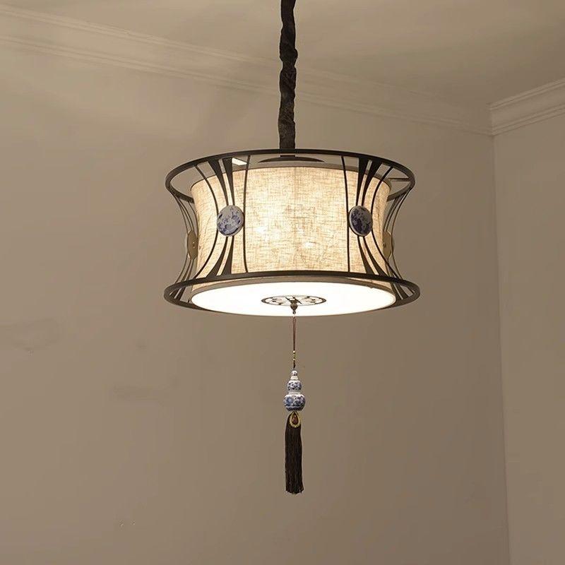 New Chinese style pendant light, Chinese style Zen restaurant light, modern and simple study, bedroom, hotel, tea house