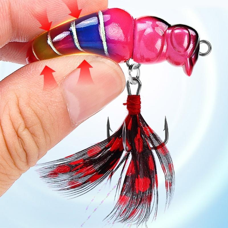 Floating Insect Baits with Hook Bees Fishing Lures Artificial Lure for Perch Fishing Tackle