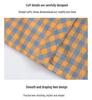 Elegant Plaid Long-Sleeve Shirt for Women Aged 50-60