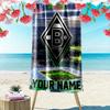 Custom Name Borussia Mönchengladbach Print Beach Towel, Large Soft Quick Dry Towel for Beach Camping Swimming_xia