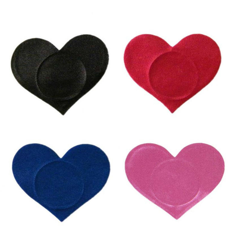 2Pcs Women'Sheart Adhesive Nipple Covers Pads Body Breasts Stickers Disposable