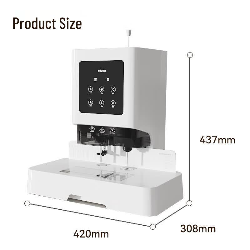 Deli Automatic Financial Document Binder CN plug (adapter included)