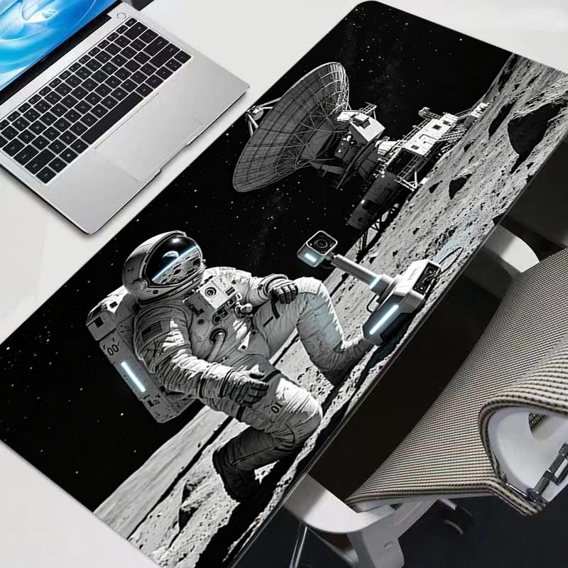 Office Mousepad Oversized Desk Mat Gamer Computer Mouse Pad PC Gaming Keyboard Pad astronauts Black and white Extended Mouse Pad