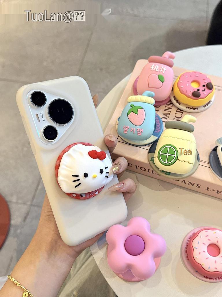Korean 3D Cartoon Heart Silicone MagSafe Airbag Stand