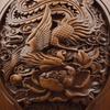 Dragon & Phoenix Auspicious Drum Stool: Handcrafted Chinese Ornament for Living Room, Office Gift, or Home Housewarming