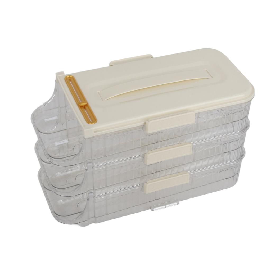 Egg Storage Box Time Record Automatic Egg Rolling Egg Organizer Refrigerator Egg Storage Container