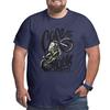Happiness Cafe Racer Vintage Motorcycle T Shirts Cotton T-Shirts Big Tall Tee Clothes Plus Size Big Size Large 4XL 5XL 6XL