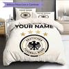 Custom Name,Germany Pattern Bedding Home Decoration Birthday Gift ( 1 Duvet Cover + 2 Pillowcase, Without Core),fan Merchandise.