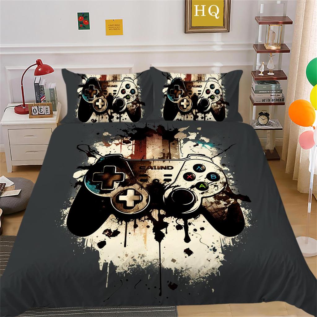 Home Bedding Set Game Player Quilt and Pillowcase AU/EU/US Double Bed/double Bed Full Size