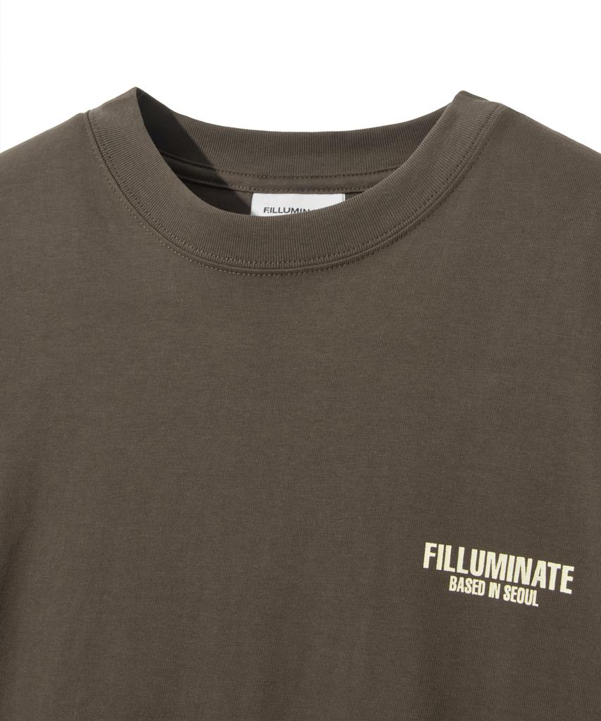 FILLUMINATE Contrast Graphic T-Shirt - Brown