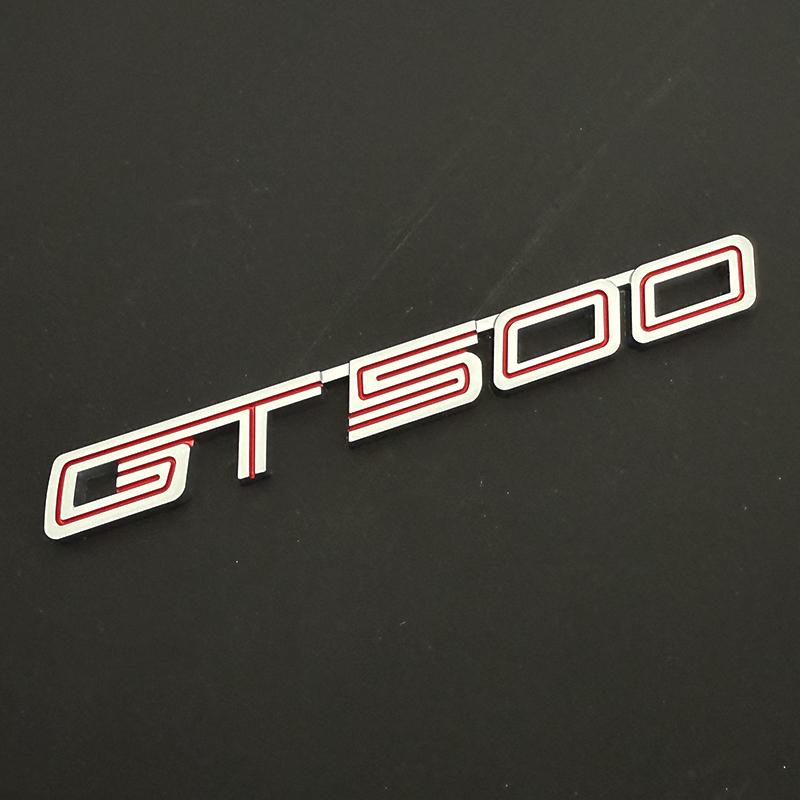 AGET4 3D Metal Car Sticker GT Rear Trunk Fender Logo Badge Emblem Decals For Ford Mustang Shelby GT GT350 GT500 Parts Accessories