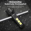 High Power LED Flashlight Rechargeable Tactical Zoom Torch Lamp with COB Side Light Waterproof Outdoor Camping Lamp Hunting