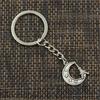 Fashion Keychain 22x19mm Eiffel Tower Paris Moon Pendants DIY Men Jewelry Car Key Chain Ring Holder Souvenir For Gift
