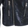BALENCIAGA French Lamb Leather Double riders jacket 36 black Women Used