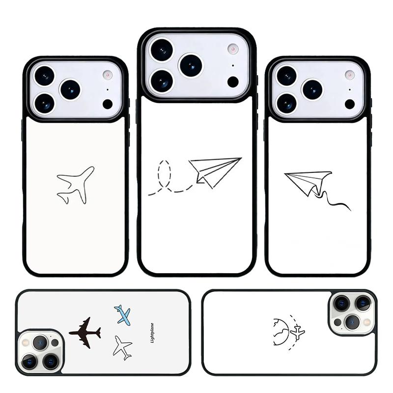 Travel the world of air plane paper Phone Case For iPhone 17 AIR 16 Pro Max 15 14 Pro 11 12 13 Shockproof Silicone Cover
