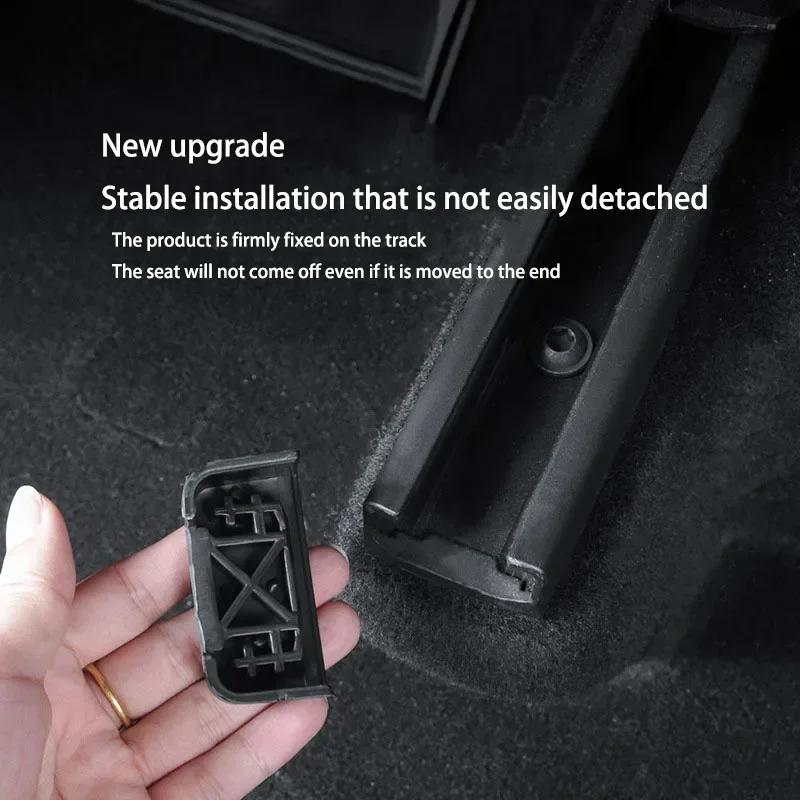 4pcs Rear Seat Rail Cover Protector For Tesla Model 3 Y Juniper 2025 Accessories Backseat Child Anti-kick Pad Protection Cover