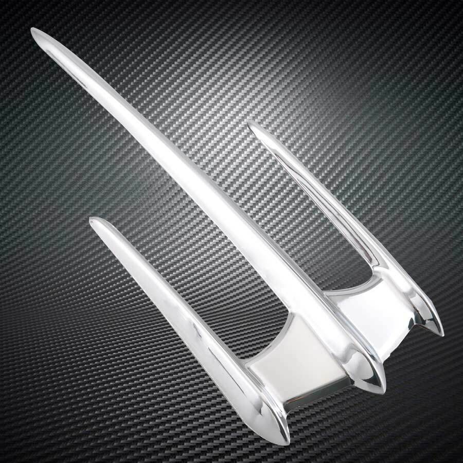 Motorcycle ABS Front Fender Lid Trim Mudguard Tip Accent For Yamaha XVS650/1100/1300 XV1600/1700/1900, Honda VTX1300/1800 GL1800 Chrome