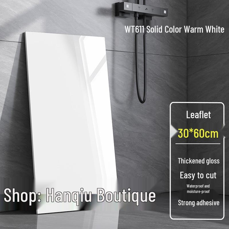 Self-Adhesive Grid Tile Wall Stickers for Bedroom, Living Room, Kitchen & Bathroom Renovation - Waterproof Decoration