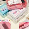 Large Capacity Pencil Case Double Layer Clear Pen Box High Capacity Pen Case Colored Pencil Organizers for Student Kid