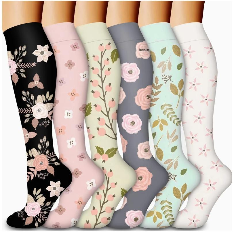 Unisex Long Compression Socks for Cycling, Running, and Marathon