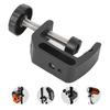 Aluminium Alloy Black C Clamp Mount Fixed Desktop Bracket for Flashlight Camera Tripod Photography