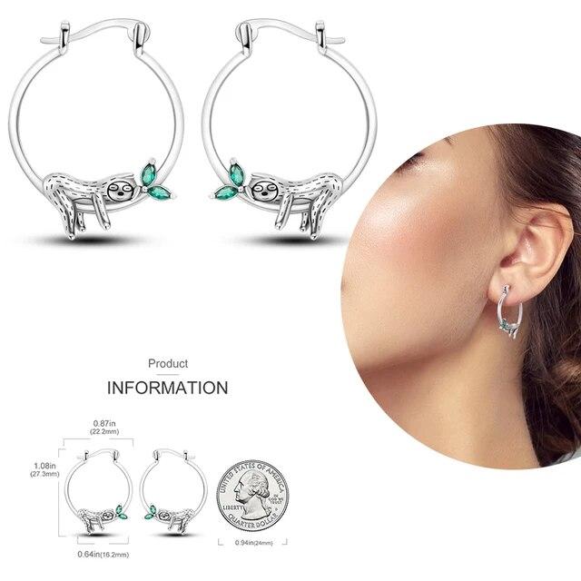 Brincos de argola de prata 925 para mulheres, brilhantes, pavê, cz, joias finas de luxo, brinco