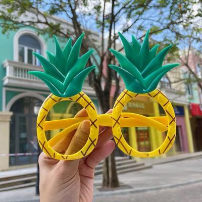 Kreslené sluneční brýle Jahoda Ananas Ovocný tvar Párty Sluneční brýle Zábavné Fotobudka Rekvizity pro Léto Havajské potřeby