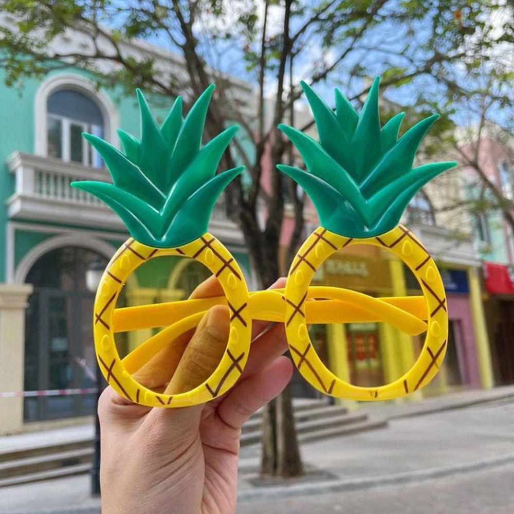Cartoon Sunglasses Strawberry Pineapple Fruit Shaped Party Sun Glasses Funny Po Booth Props for Summer Hawaiian Supplies