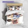 Cartoon Pattern Bedding Quilt Set Quilt Cover Pillowcase Home Decoration Birthday Gift (1 * Duvet Cover + 2 * Pillowcase, Without Core)