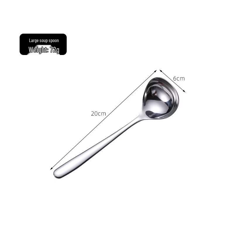 

304 Stainless Steel Deep Soup Ladle Set (3-Pack)