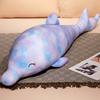 Soft Colorful Dolphin Doll Plush Toy Big Dolphin Doll Home Pillow Girl Soothing Ragdoll